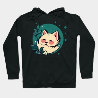 Fluffy white cat Hoodie